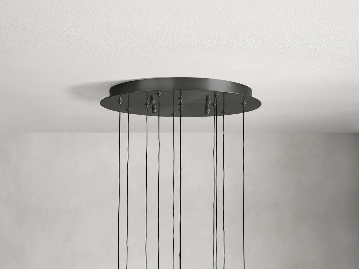Soltaire Round Chandelier 17" 24" 36“ 58“