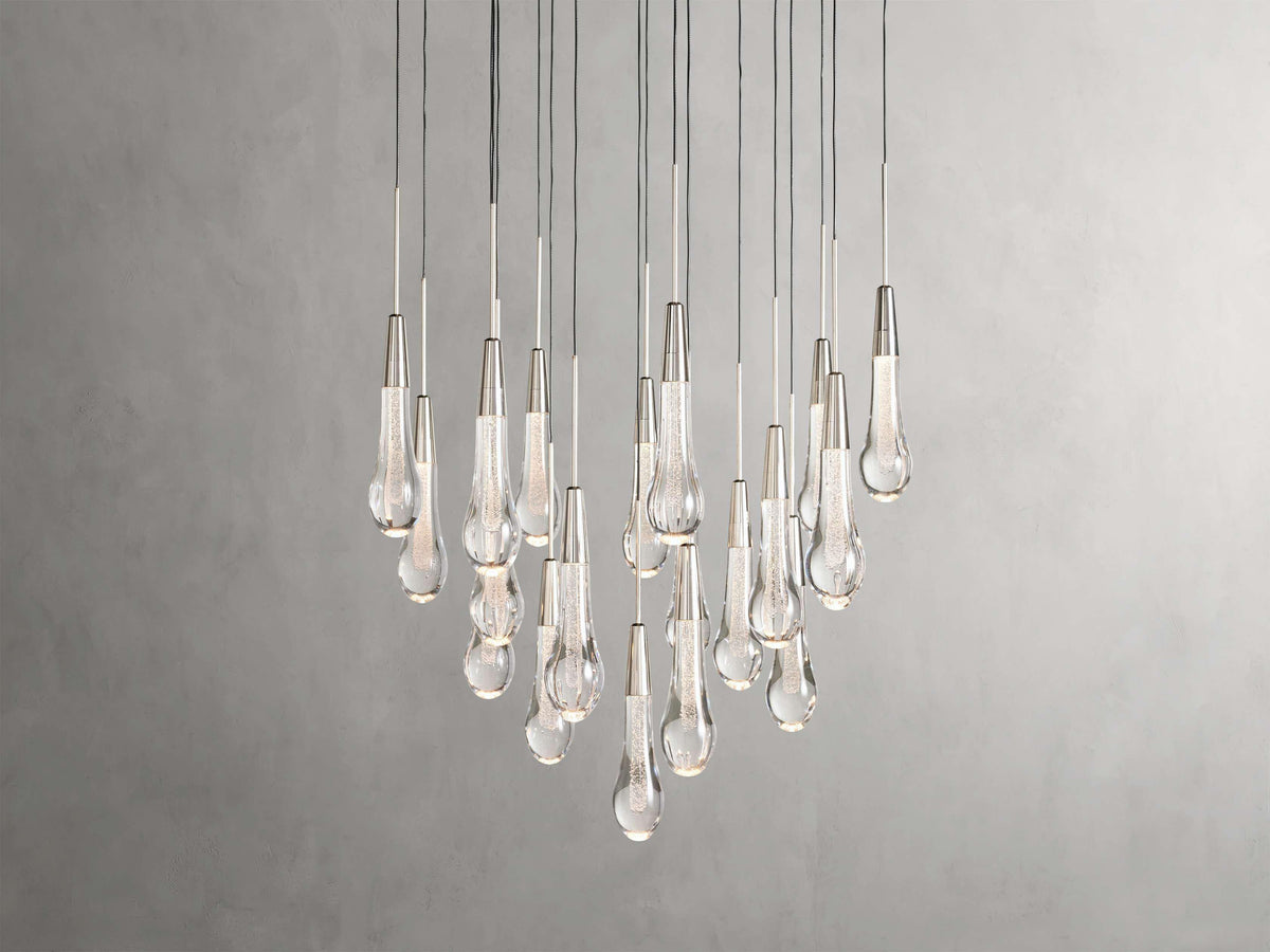 Soltaire Round Chandelier 17" 24" 36“ 58“