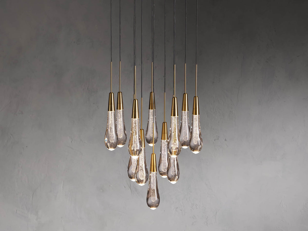 Soltaire Round Chandelier 17" 24" 36“ 58“