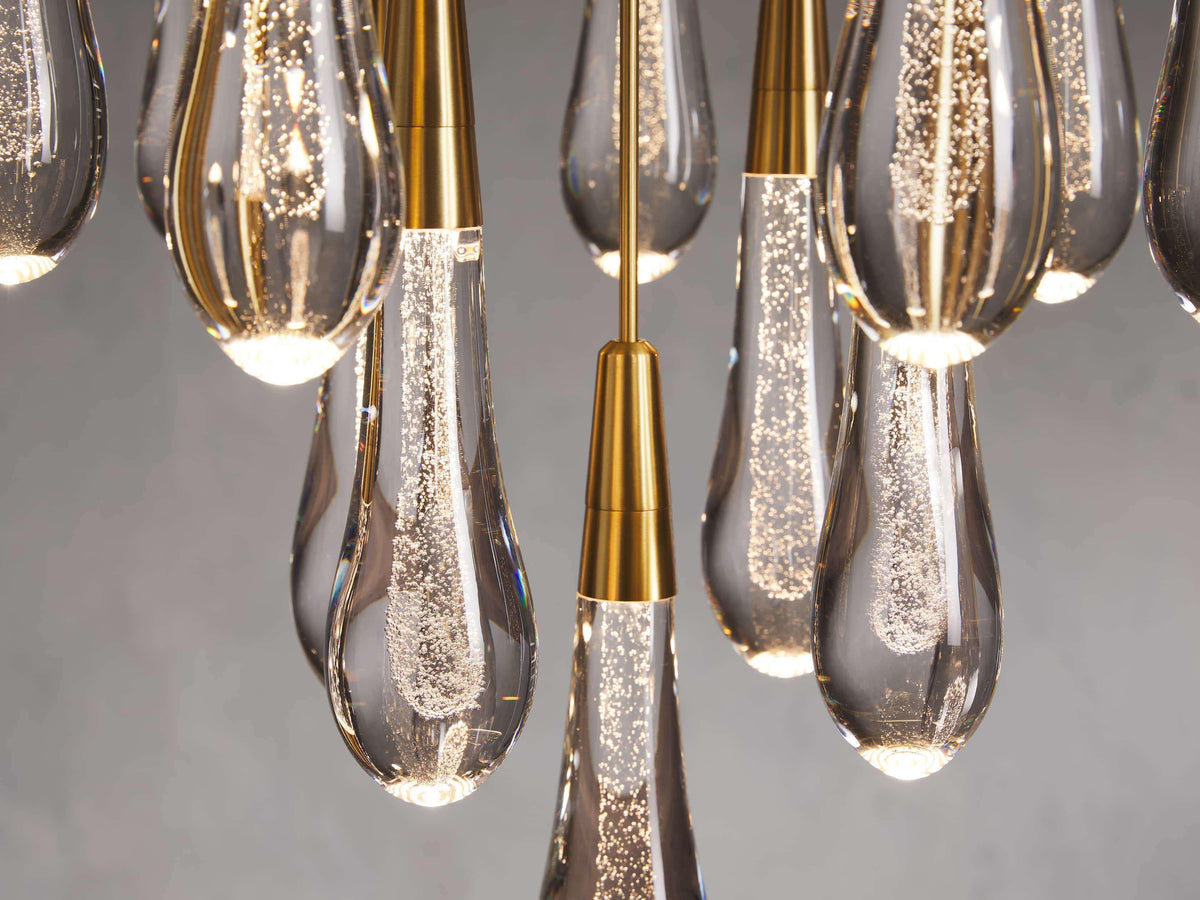 Soltaire Round Chandelier 17" 24" 36“ 58“
