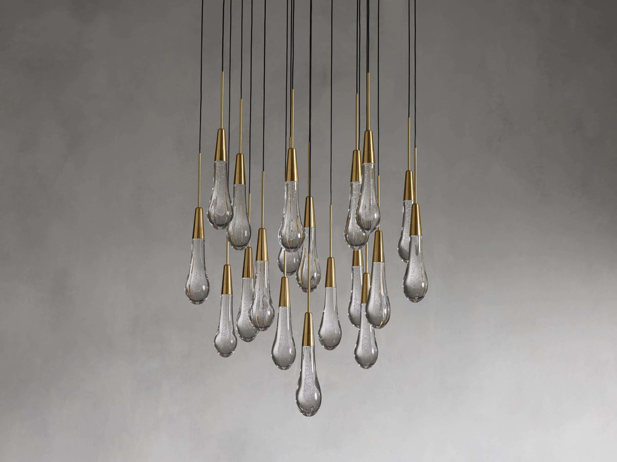 Soltaire Round Chandelier 17" 24" 36“ 58“