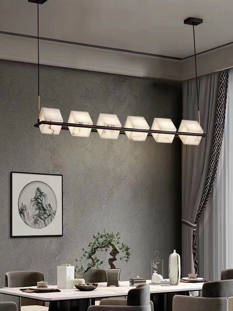 Alabaster Square Box Chandelier - view 39