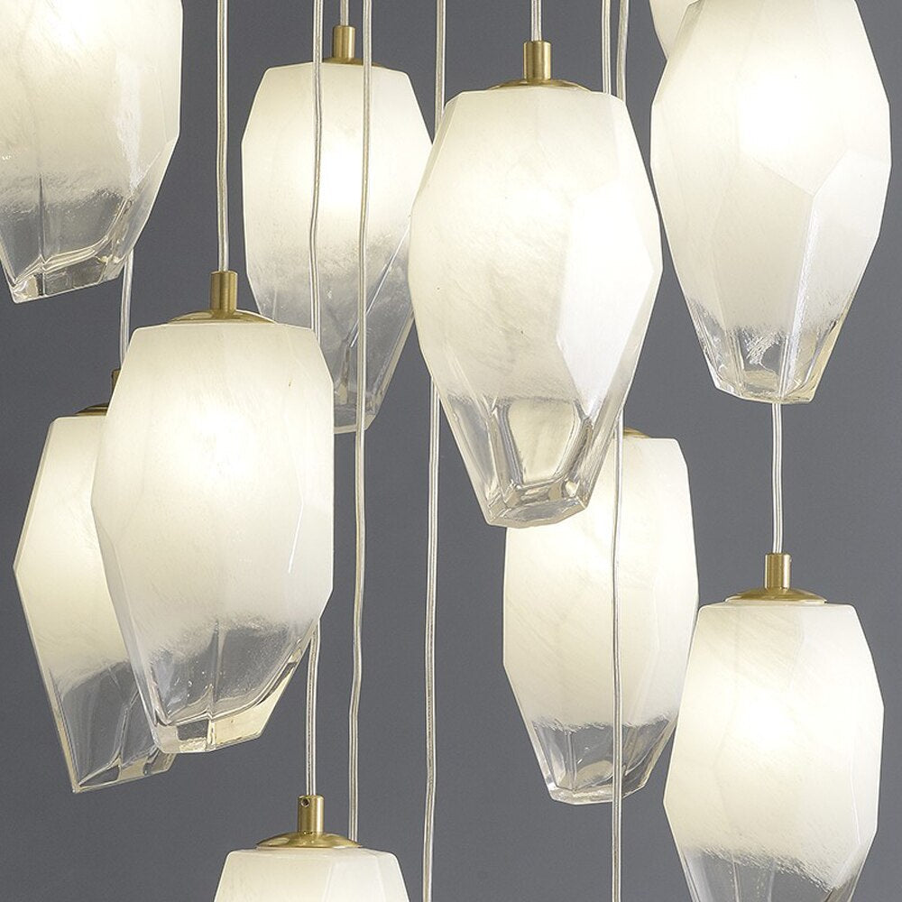 Frost Glass Pendant Foyer Chandelier - view 4