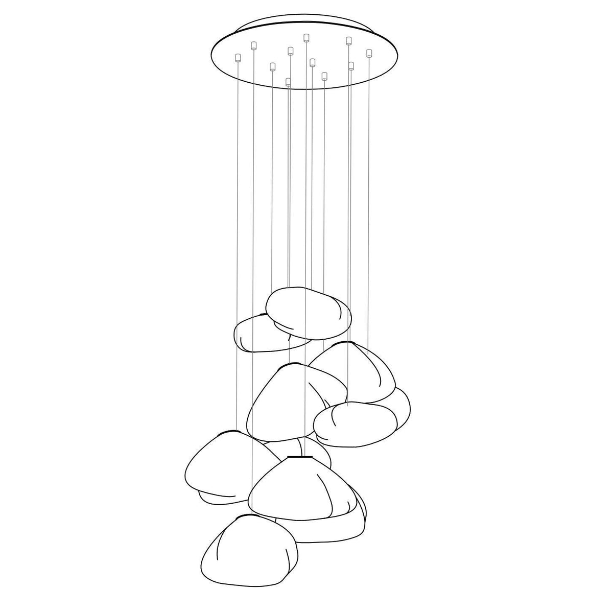 Blown Glass Random Pendant Light - view 57