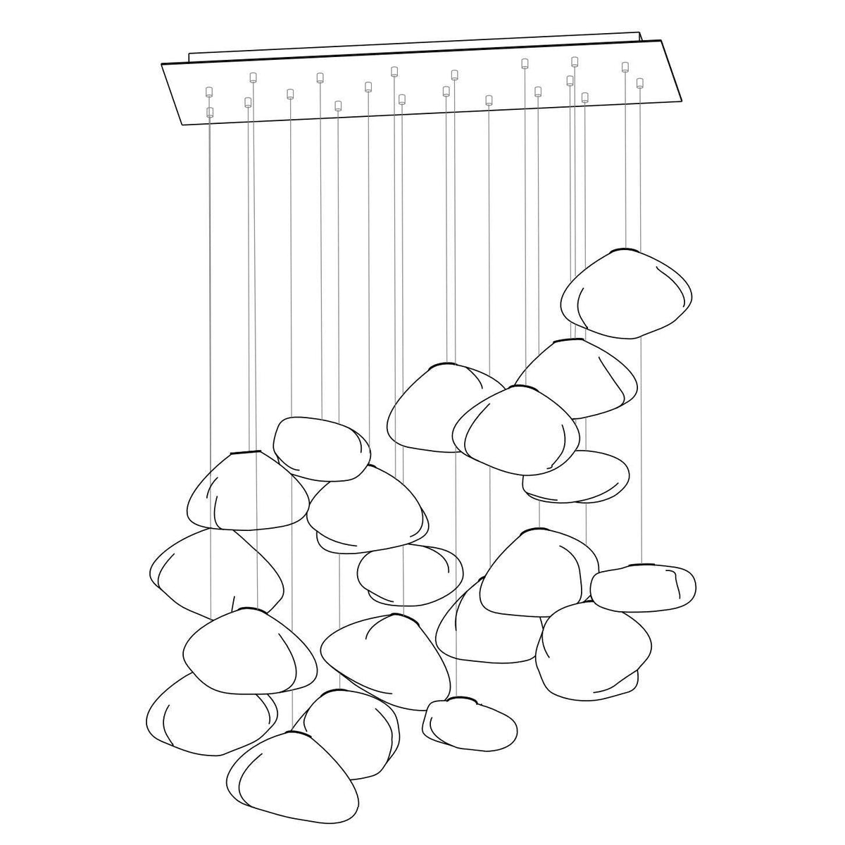 Blown Glass Random Pendant Light - view 58