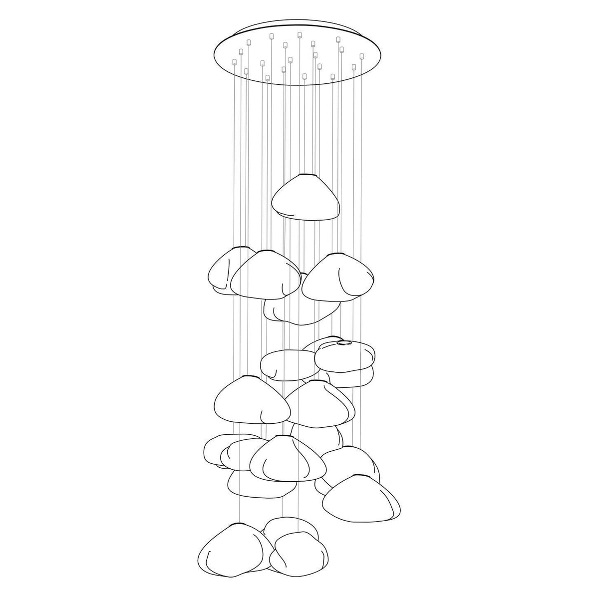Blown Glass Random Pendant Light - view 59
