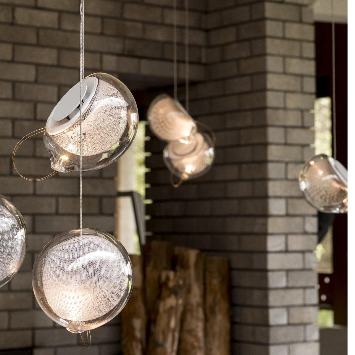 Mesh Glass Pendant Light