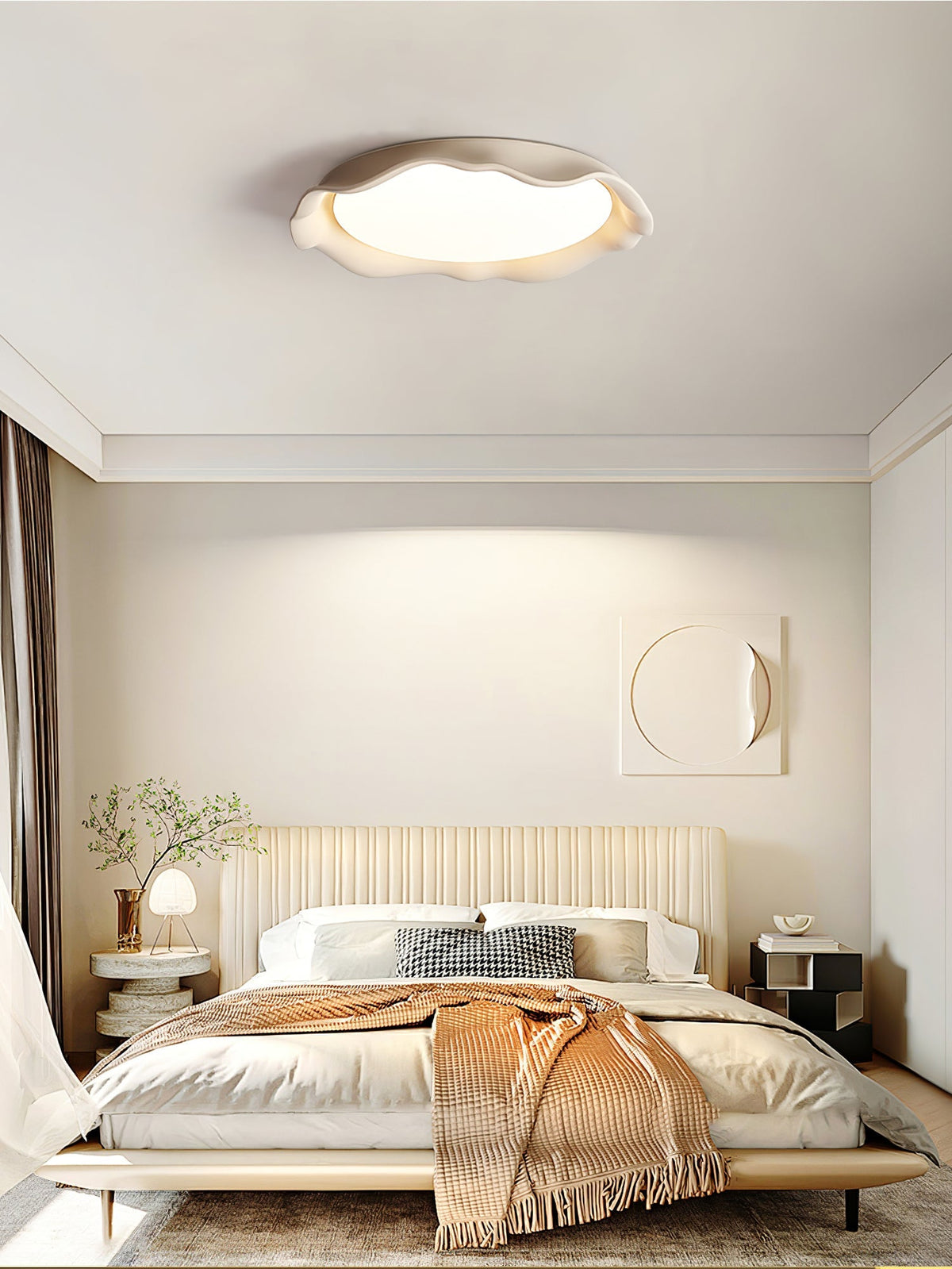 Aera Microcement Ceiling Light