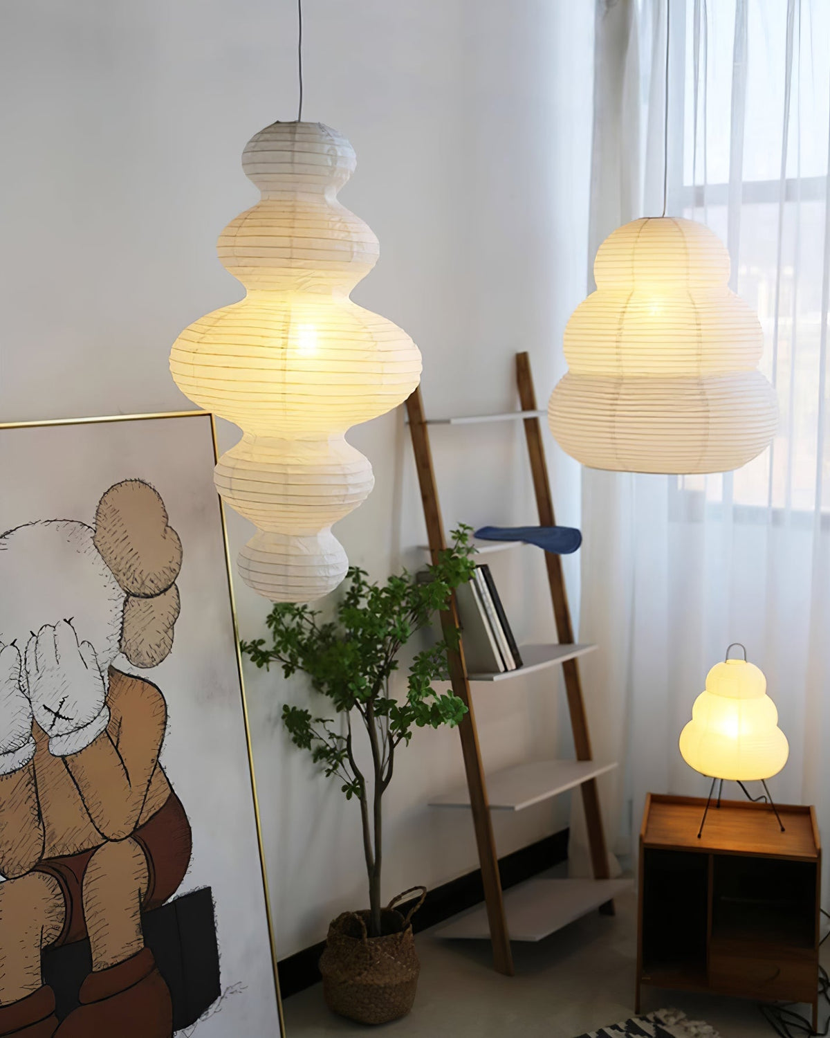 Akari Juni Pendant Swag Lamp