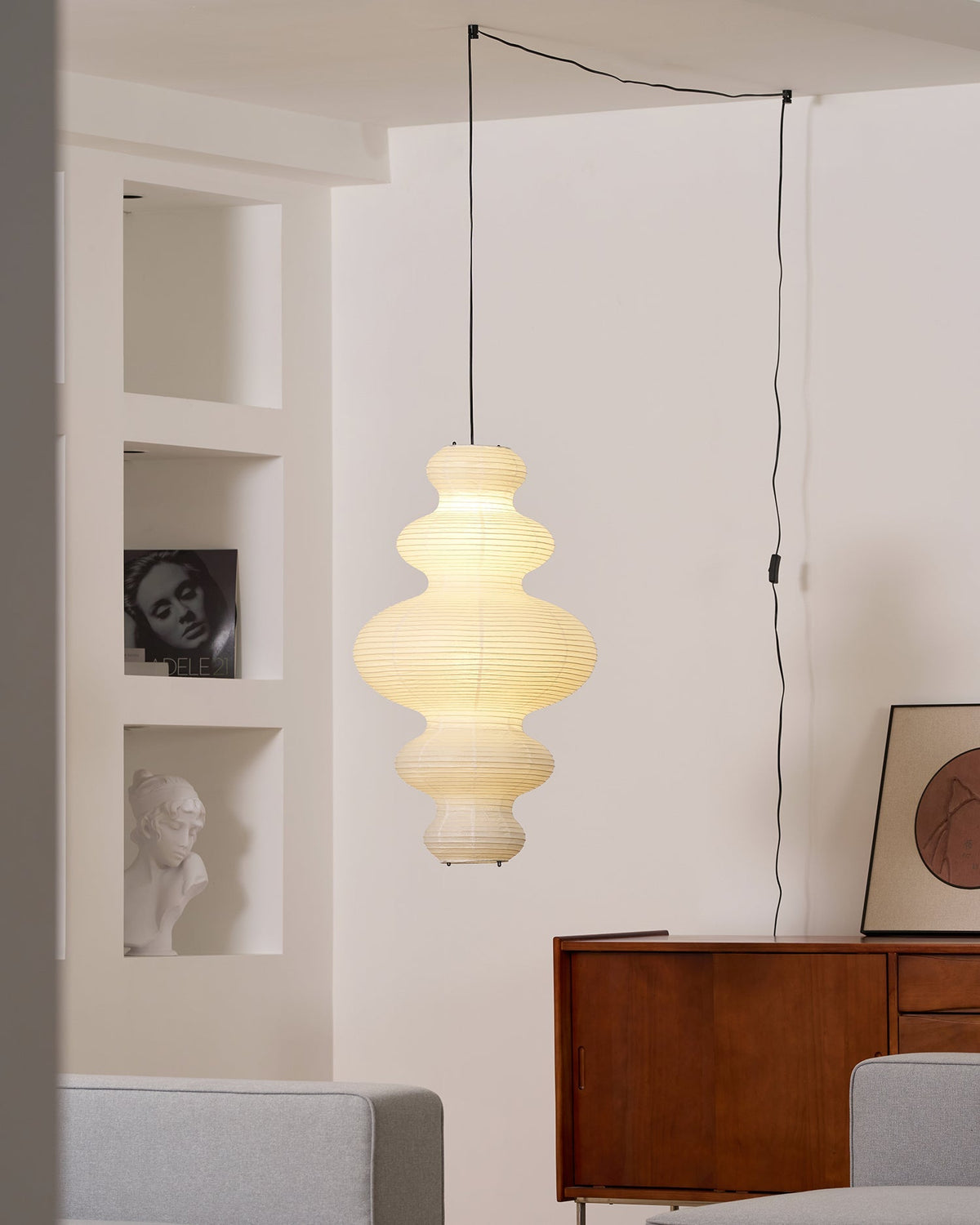 Akari Juni Pendant Swag Lamp