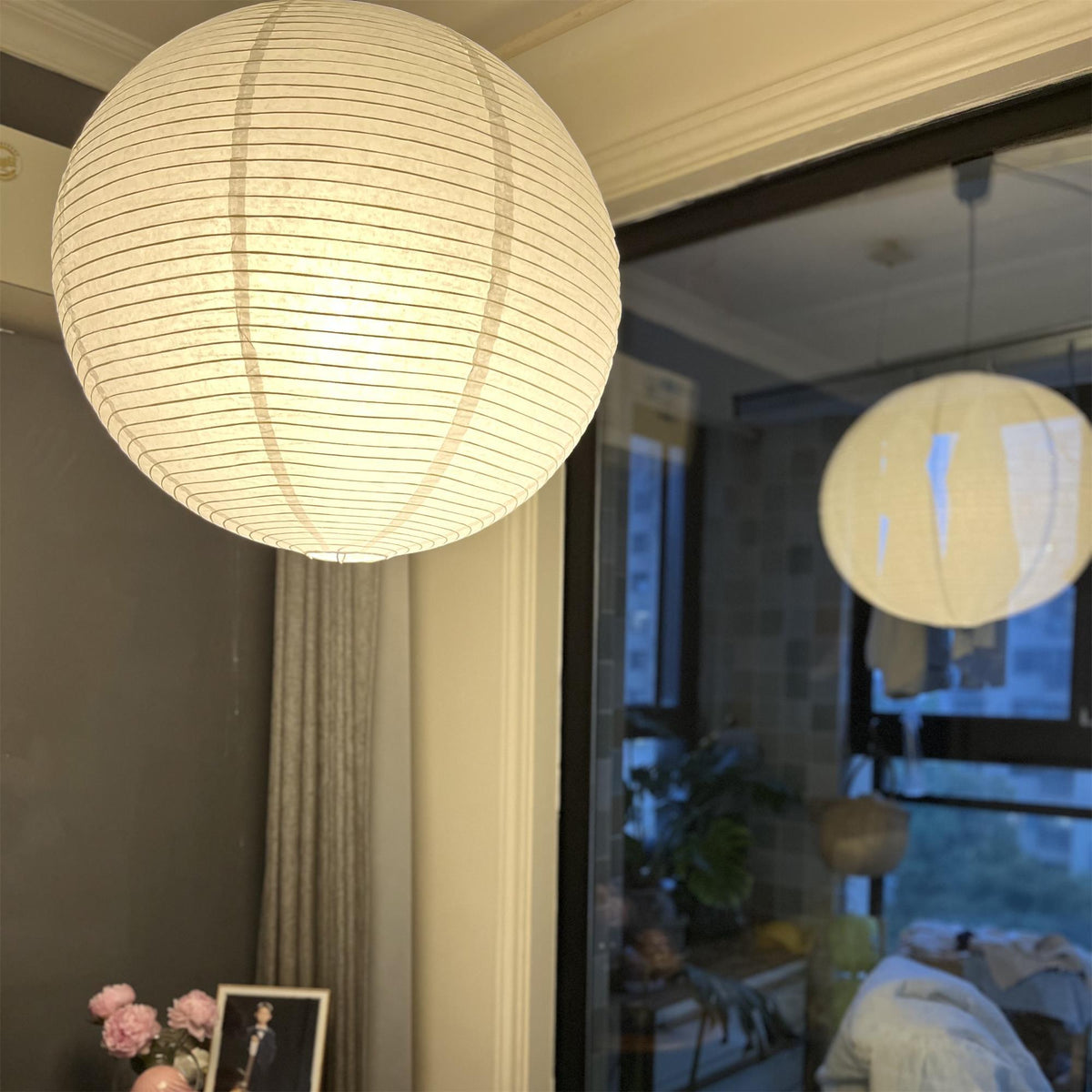Washi Paper Round Series Pendant Lamp - view 31