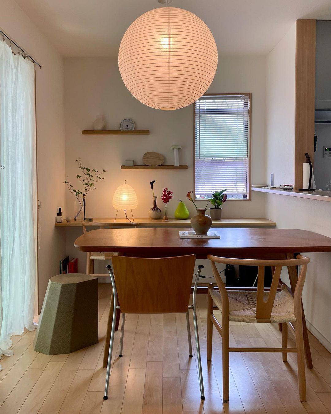 Washi Paper Round Series Pendant Lamp - view 35