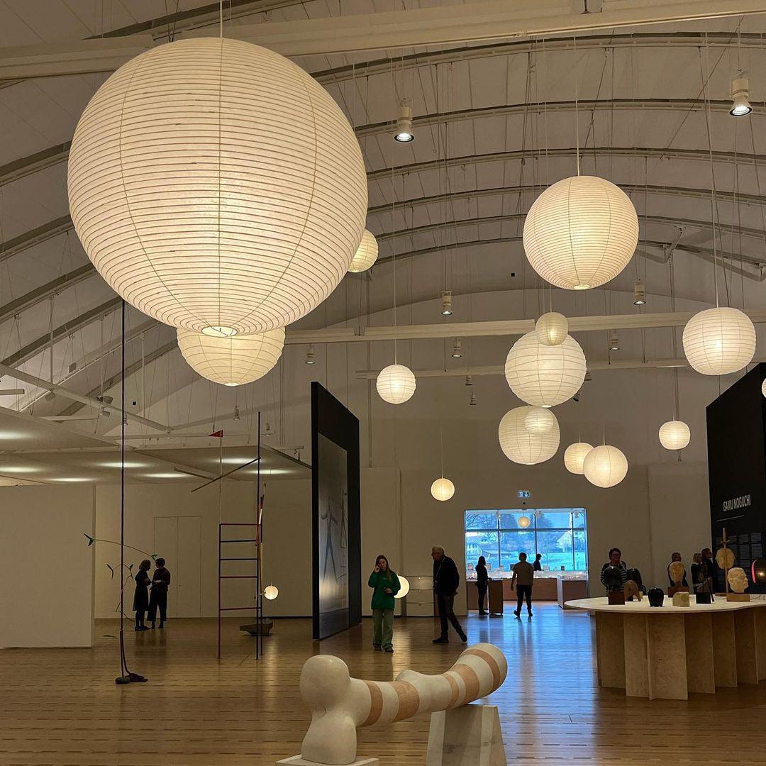 Washi Paper Round Series Pendant Lamp - view 2