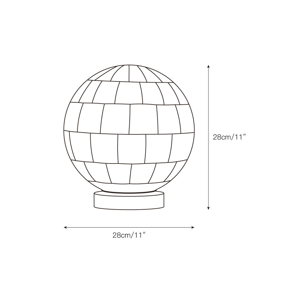 Alabaster Ball Table Lamp