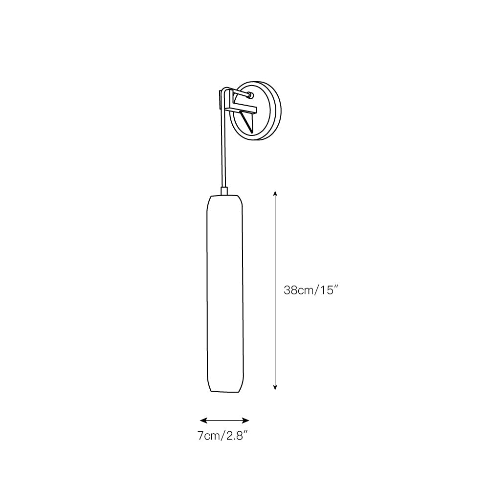 Alabaster Flute Wall Lamp - view 5