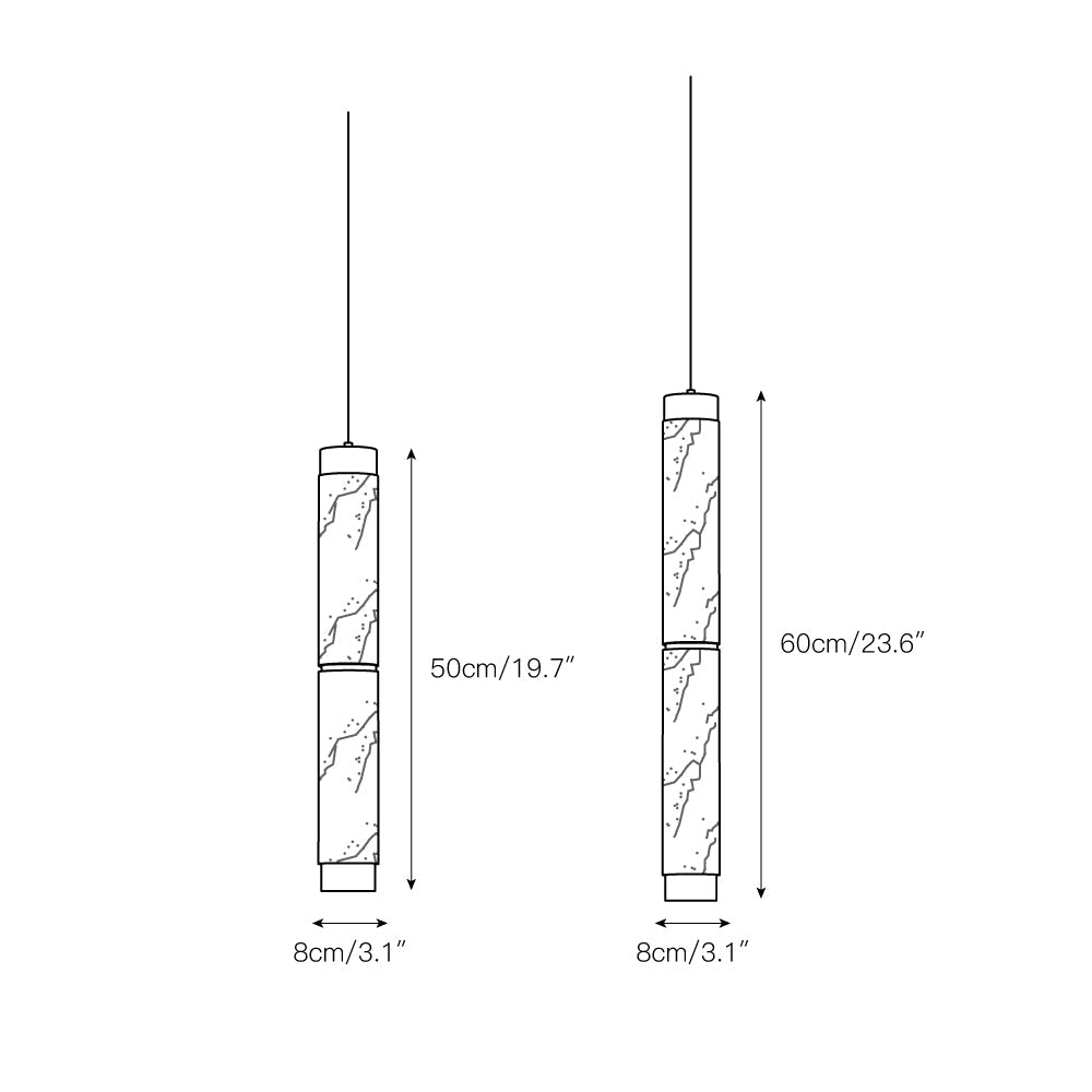 Alabaster Strip Pendant Light - view 3