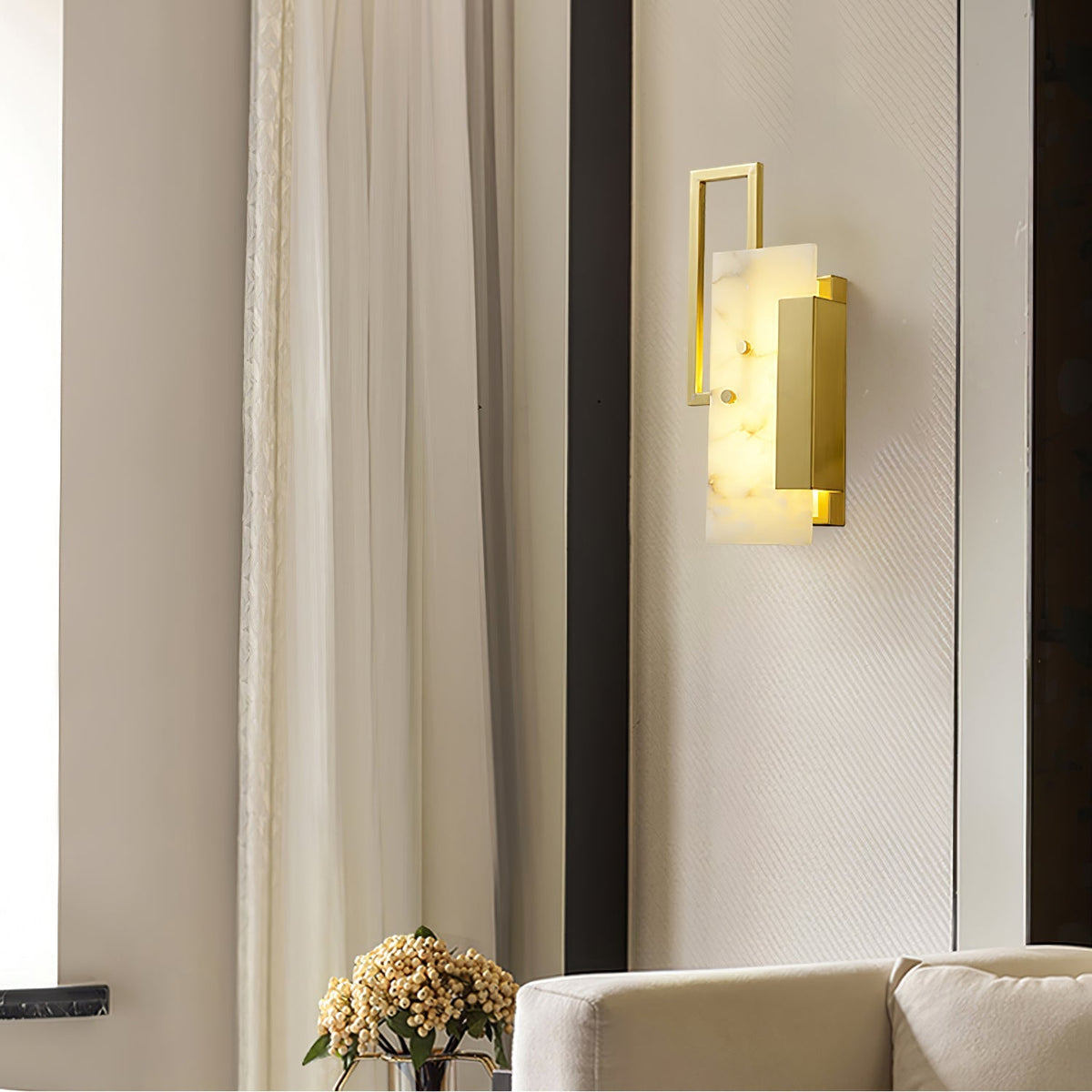 Althea Alabaster Wall Sconce - view 23
