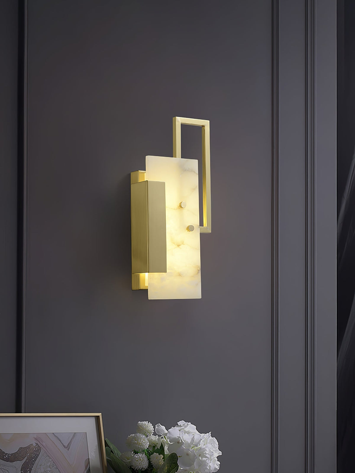 Althea Alabaster Wall Sconce - view 25