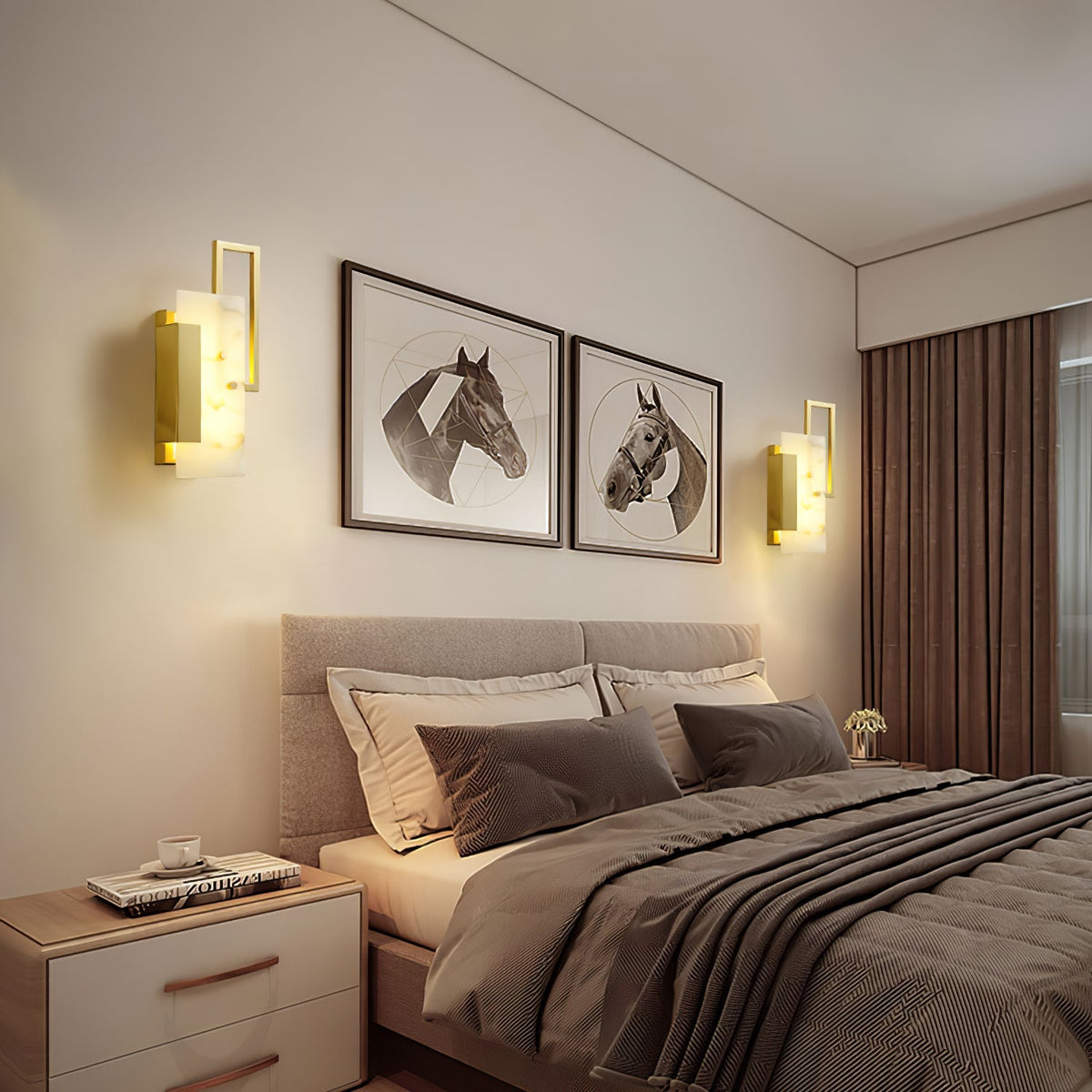 Althea Alabaster Wall Sconce - view 10