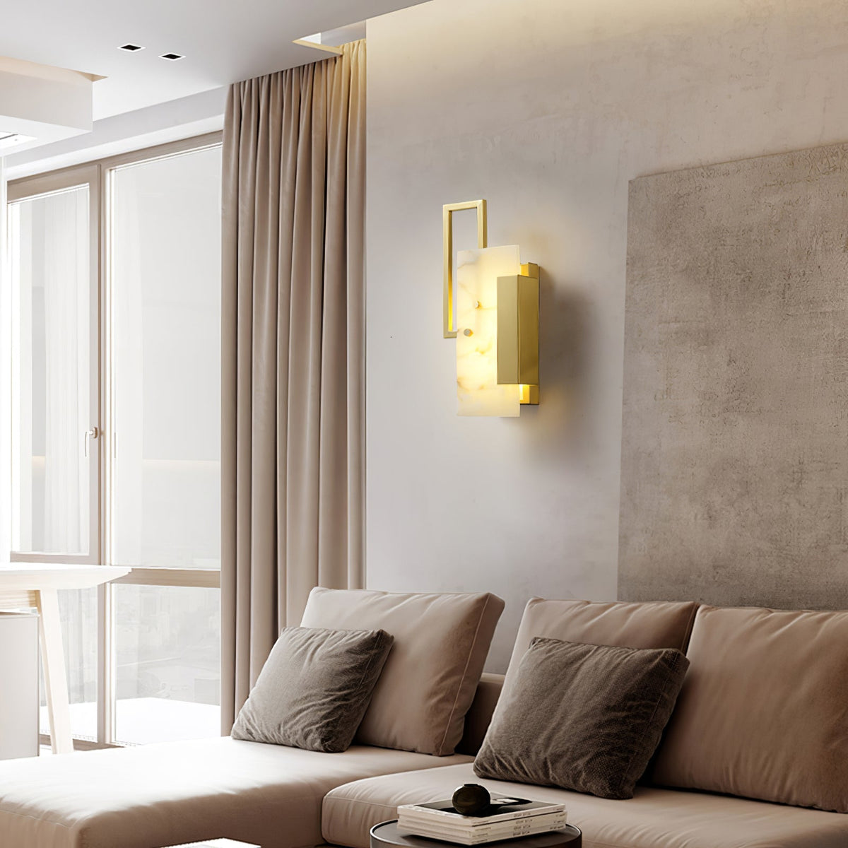 Althea Alabaster Wall Sconce - view 11