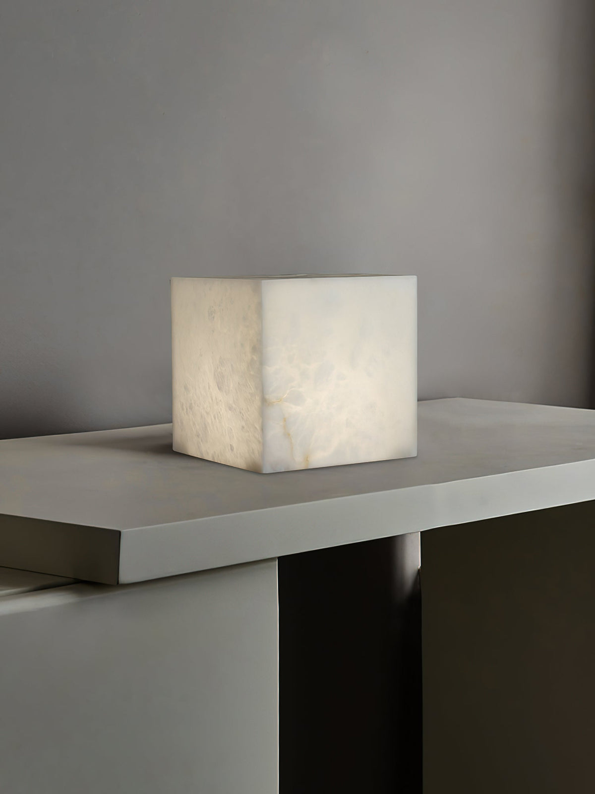Alabaster Cubic Table Lamp - view 12