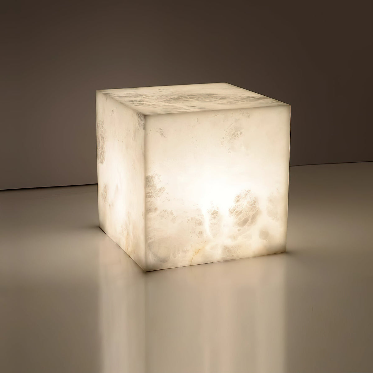 Alabaster Cubic Table Lamp - view 2