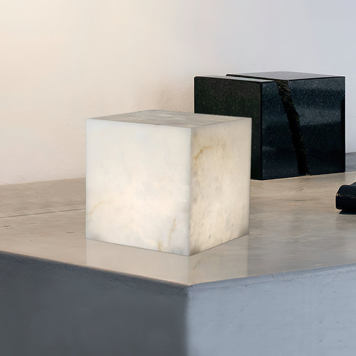 Alabaster Cubic Table Lamp - view 9