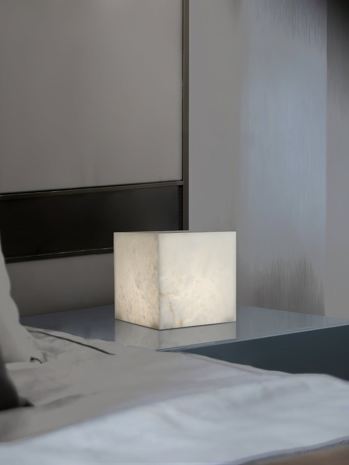 Alabaster Cubic Table Lamp - view 14