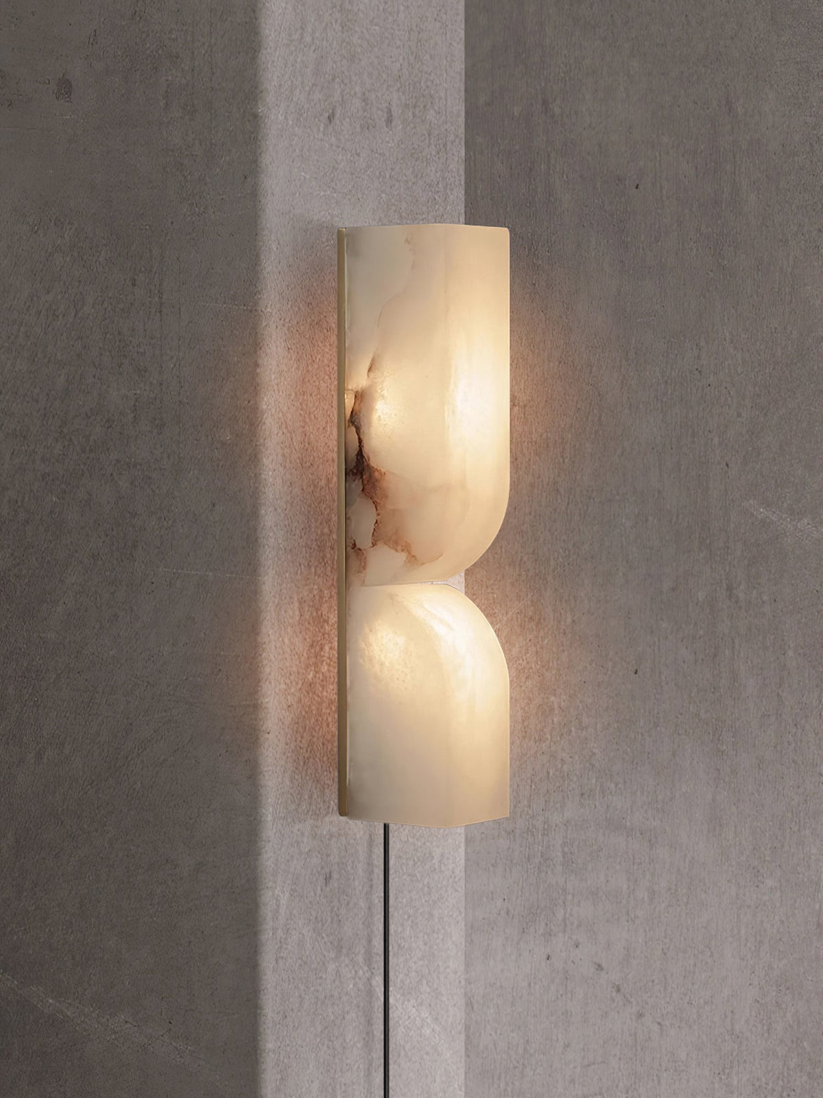 Alabaster Essence Plug-in Wall Sconce