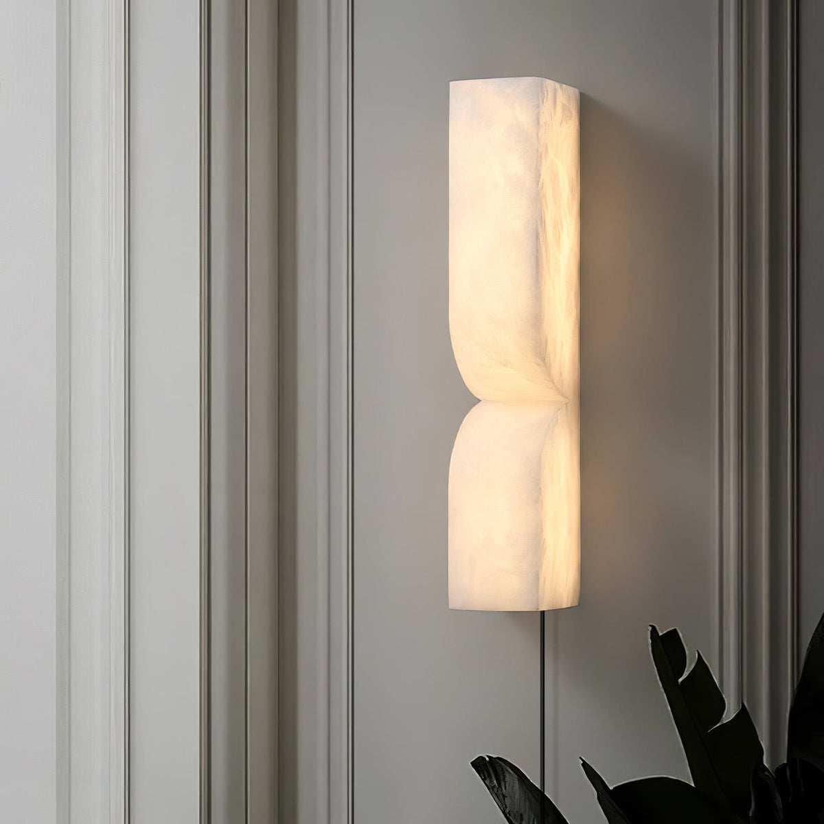 Alabaster Essence Plug-in Wall Sconce