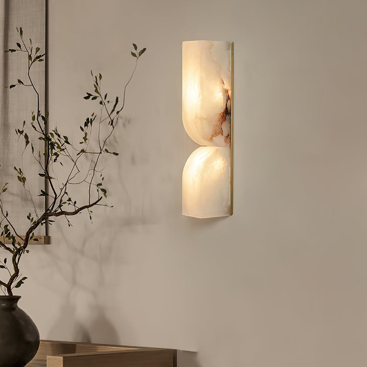Alabaster Essence Plug-in Wall Sconce