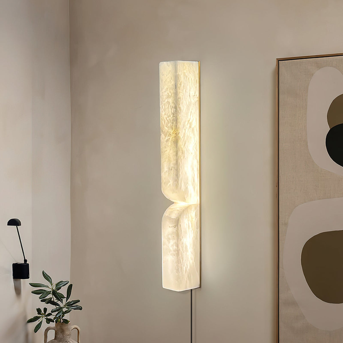 Alabaster Essence Plug-in Wall Sconce
