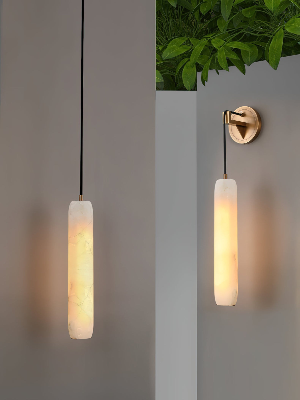 Alabaster Flute Wall Lamp - view 12