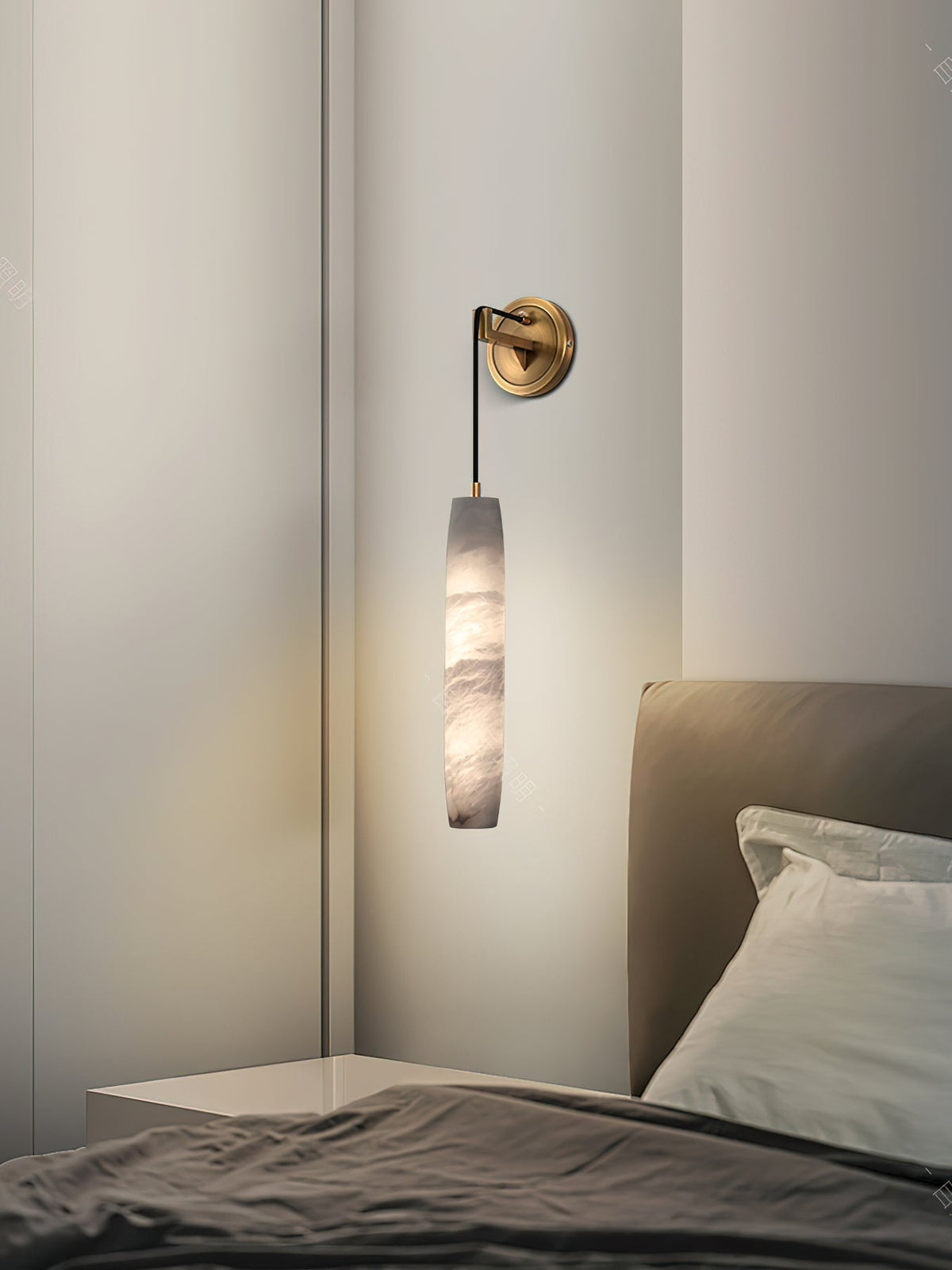 Alabaster Flute Wall Lamp - view 13
