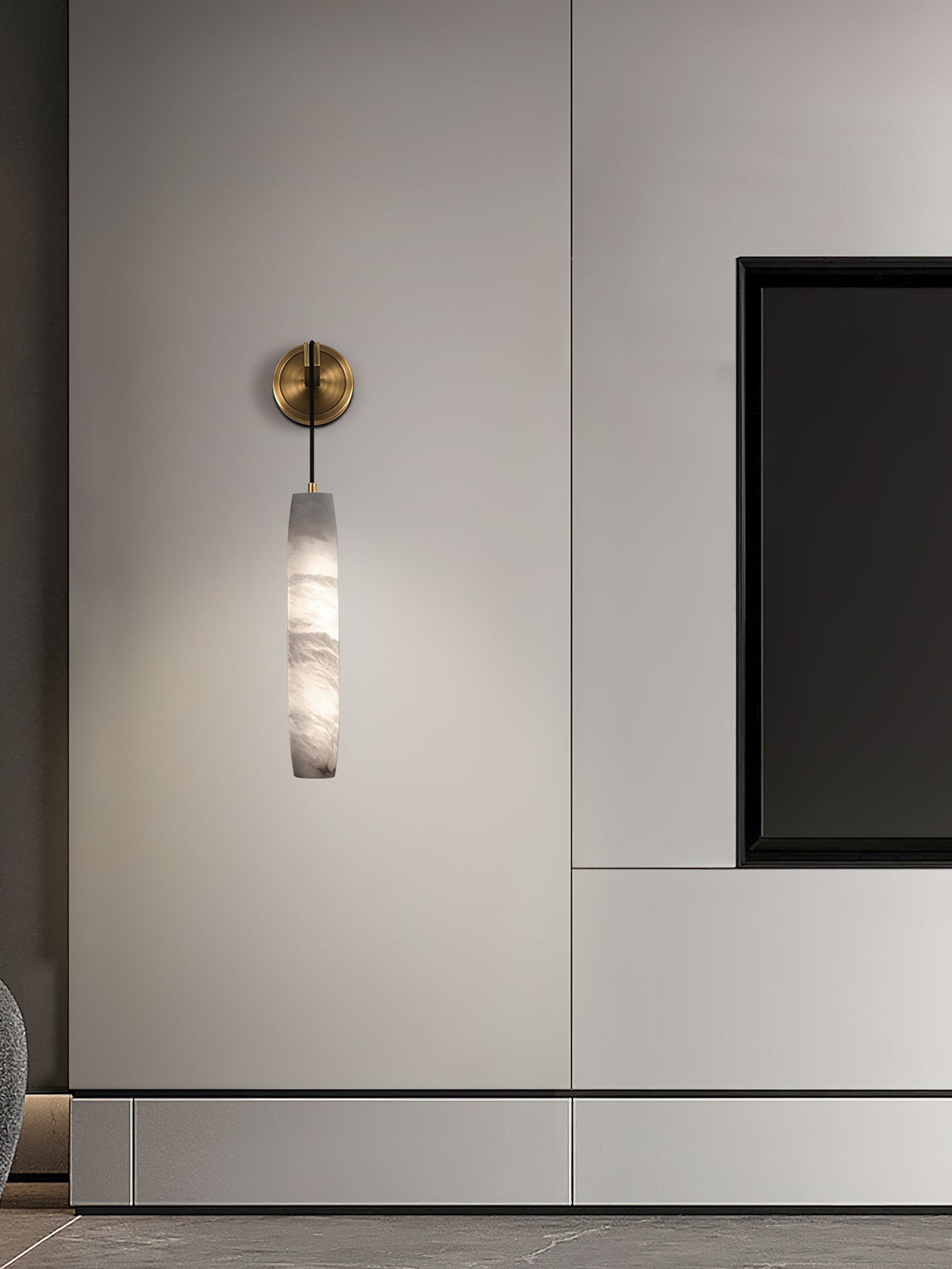 Alabaster Flute Wall Lamp - view 14
