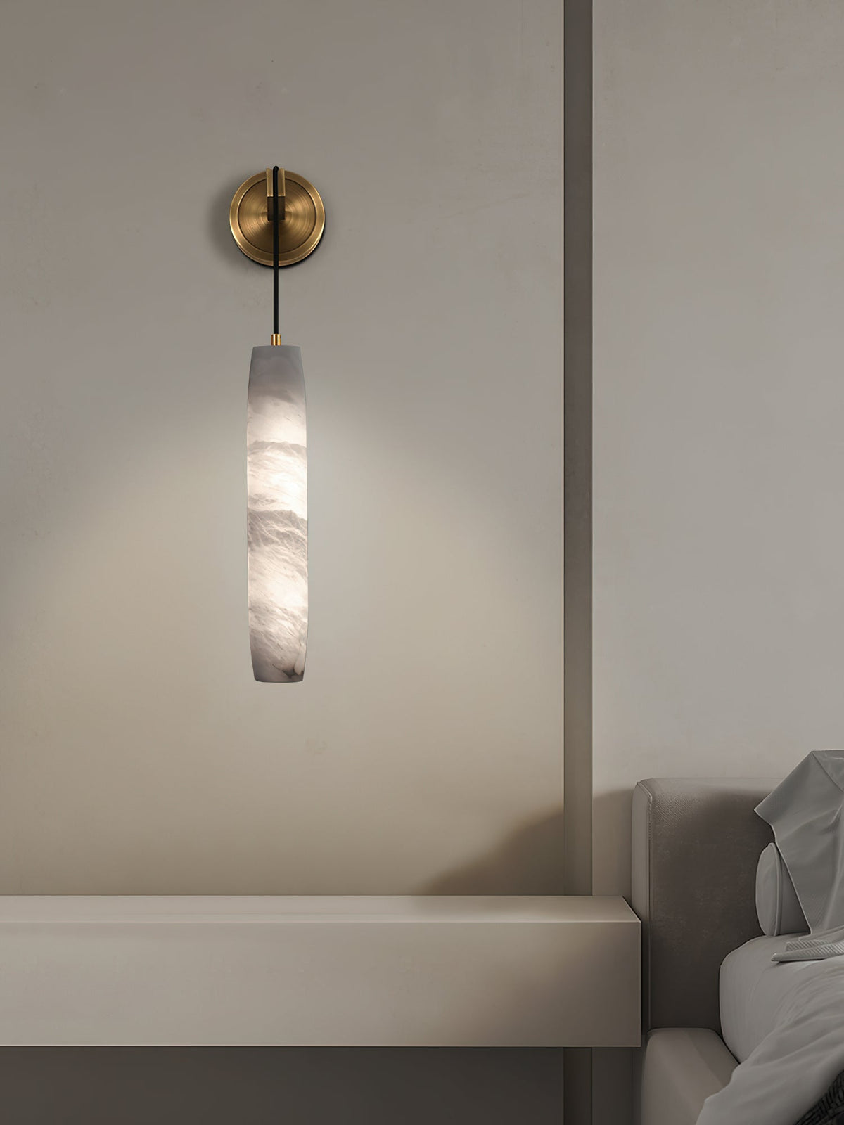 Alabaster Flute Wall Lamp - view 15