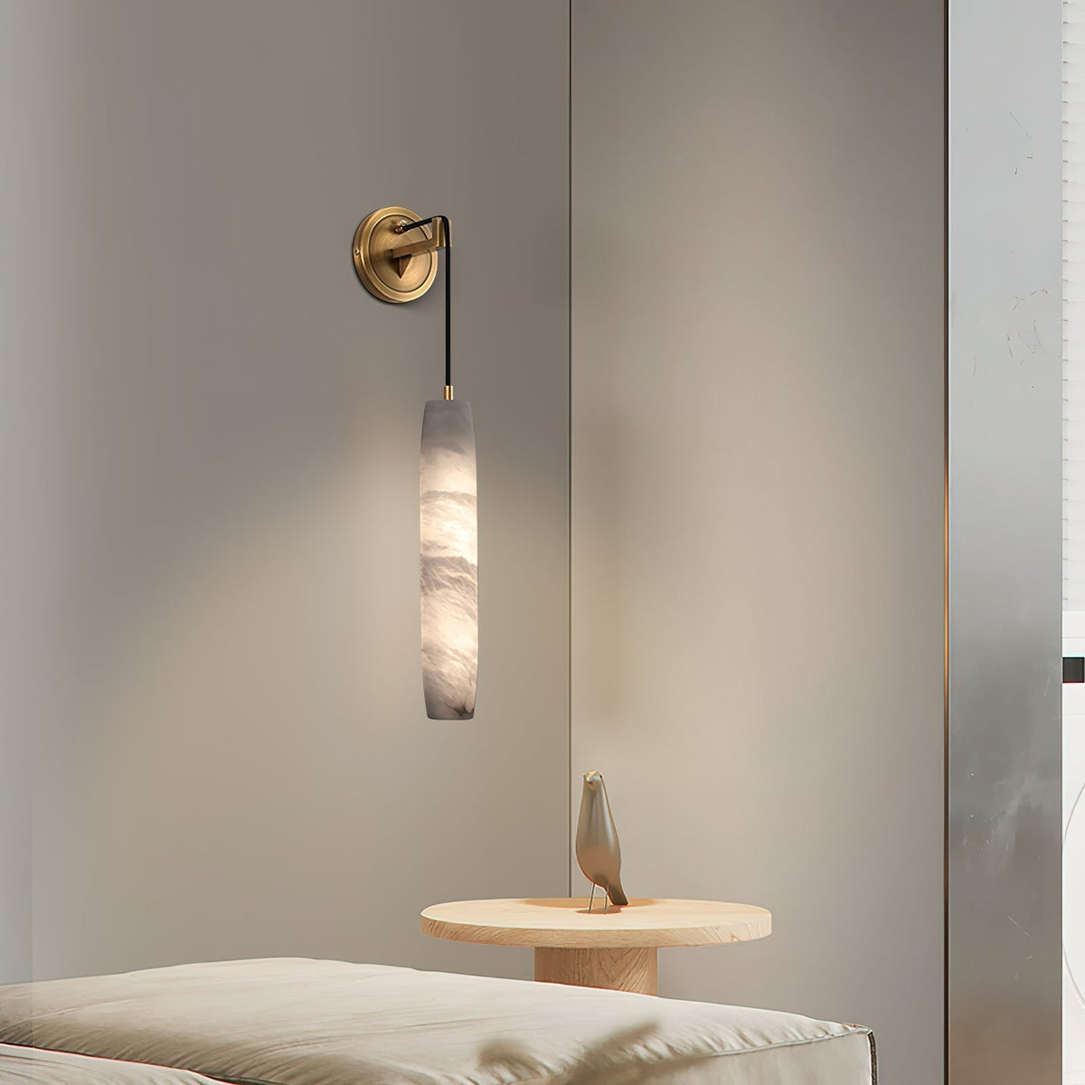 Alabaster Flute Wall Lamp - view 6
