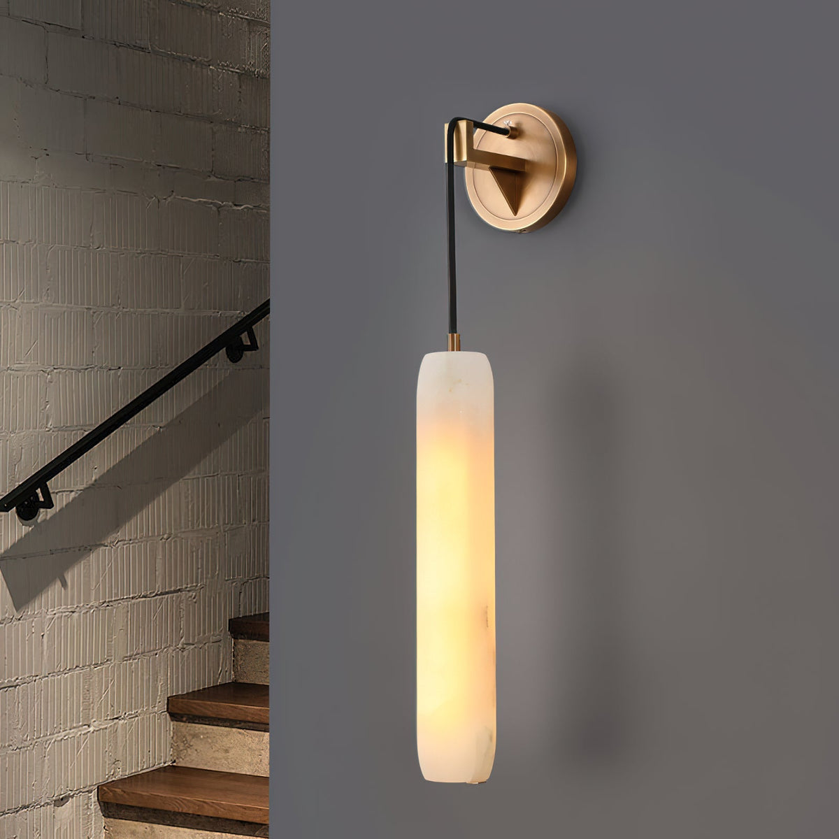 Alabaster Flute Wall Lamp - view 4