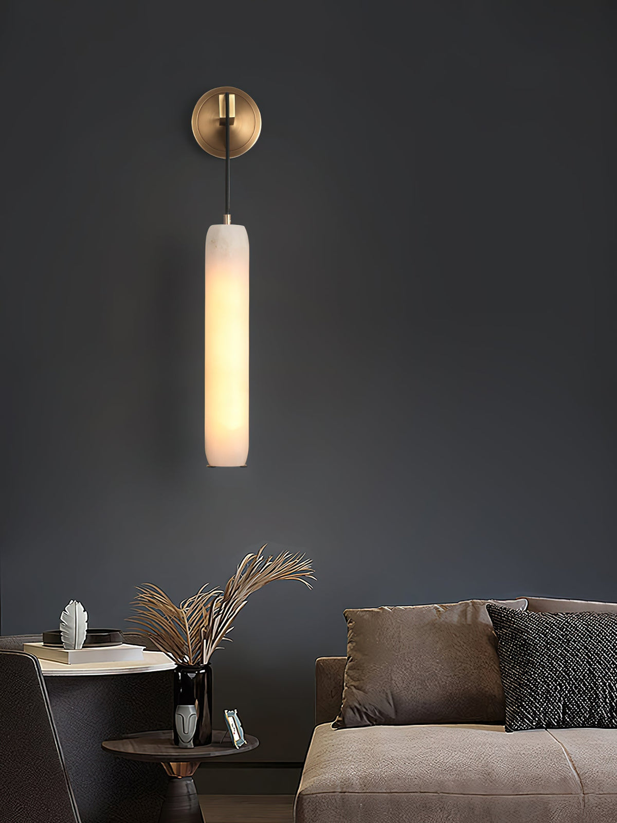 Alabaster Flute Wall Lamp - view 8