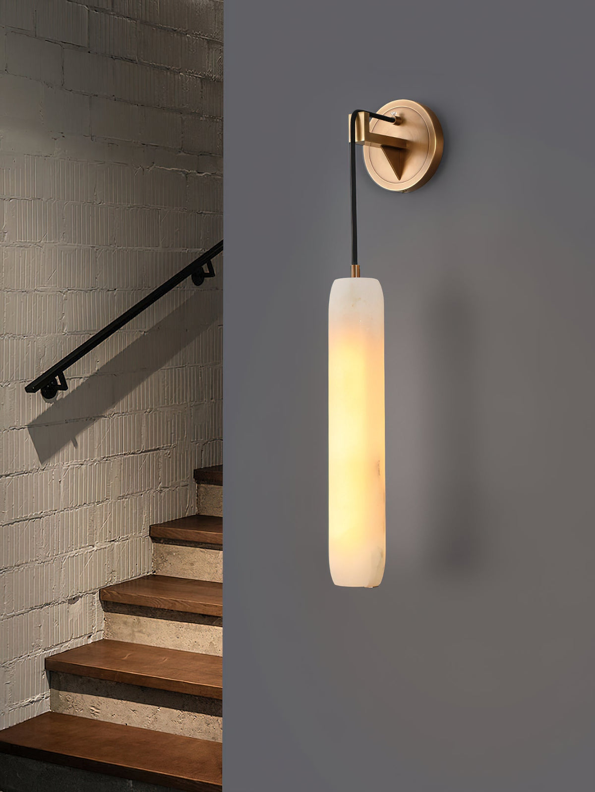 Alabaster Flute Wall Lamp - view 9