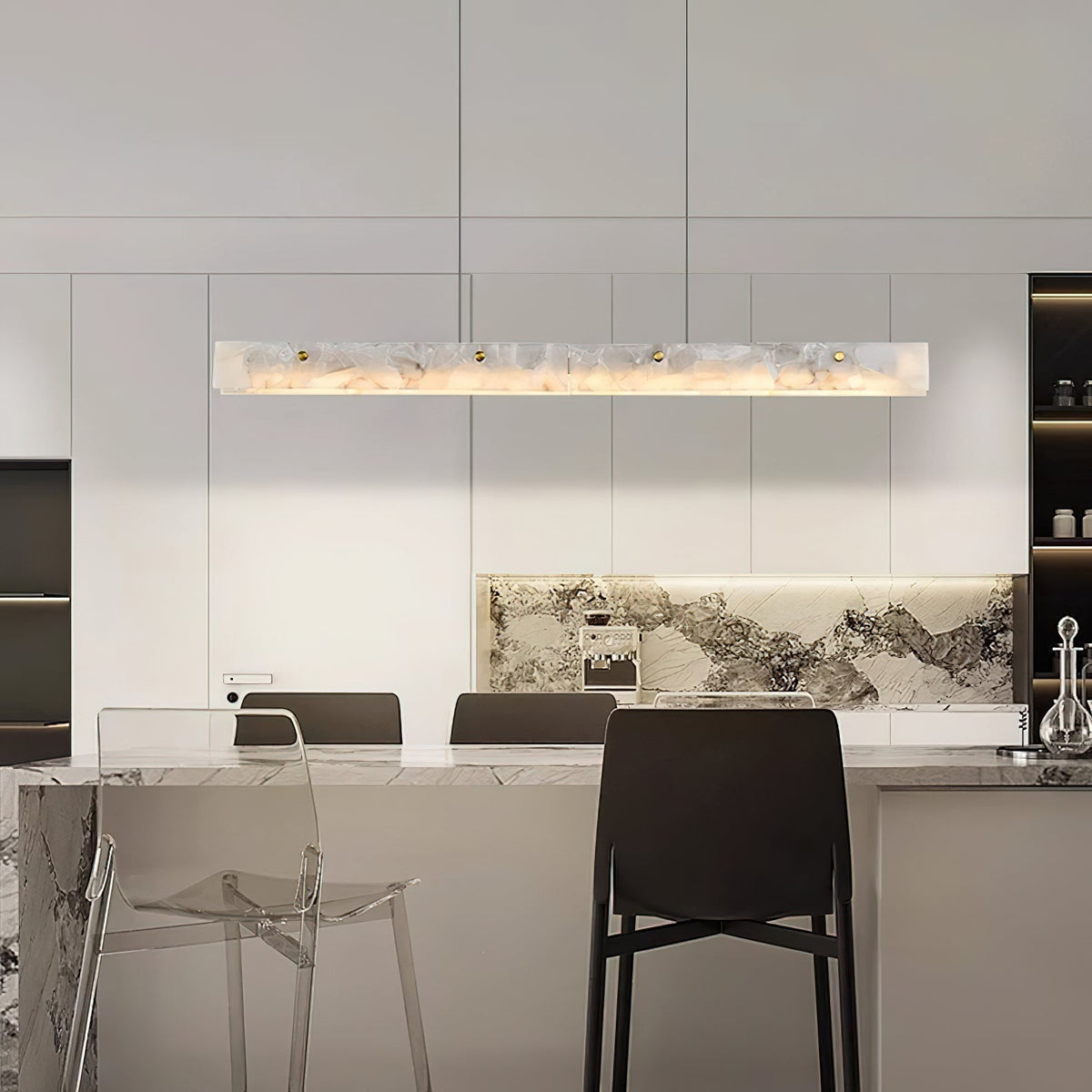Alabaster LED Linear Pendant Light
