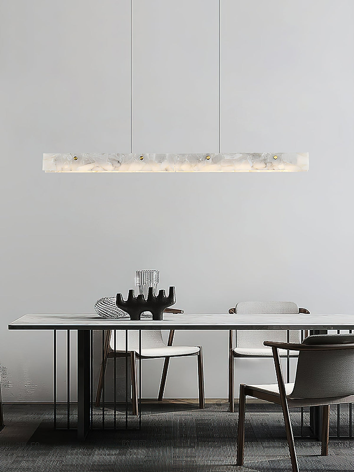Alabaster LED Linear Pendant Light
