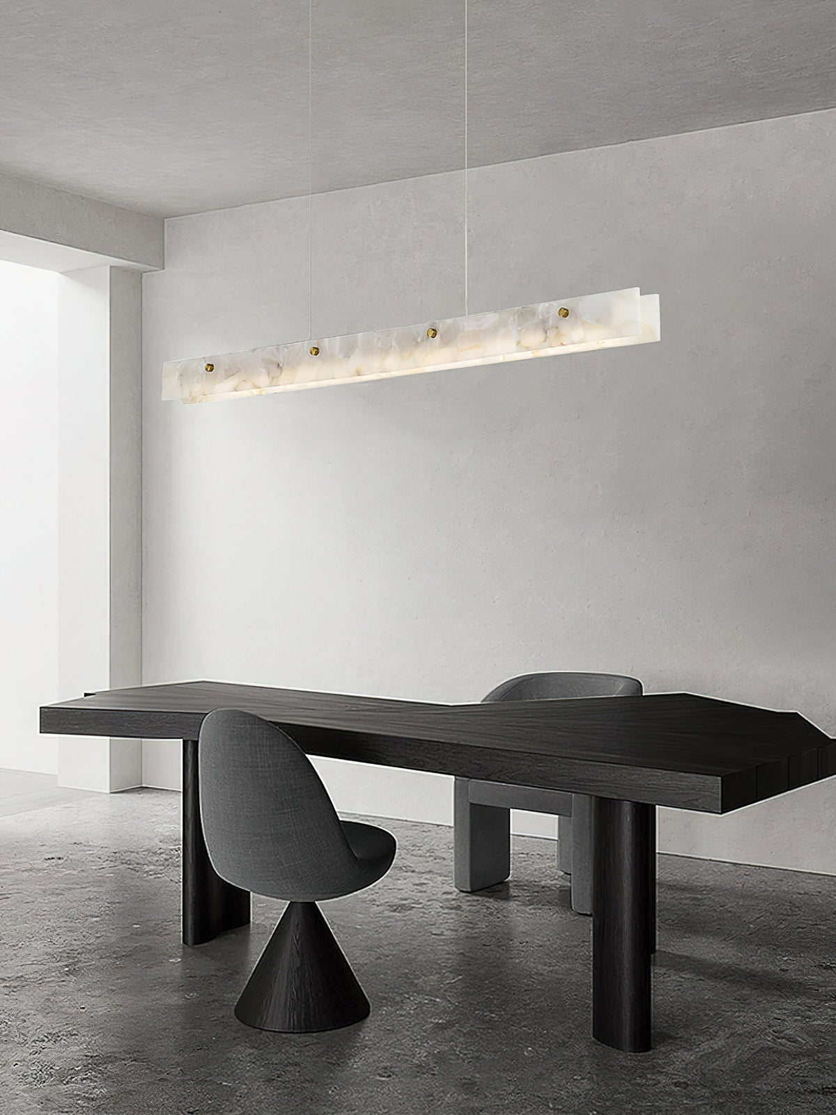 Alabaster LED Linear Pendant Light