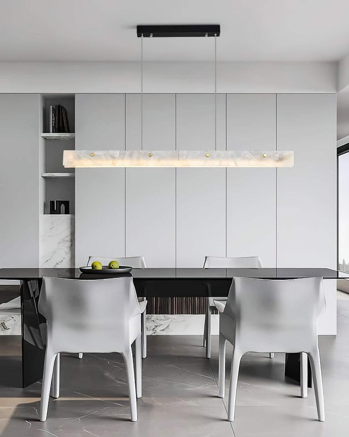Alabaster LED Linear Pendant Light