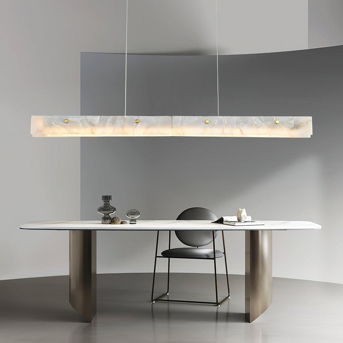 Alabaster LED Linear Pendant Light