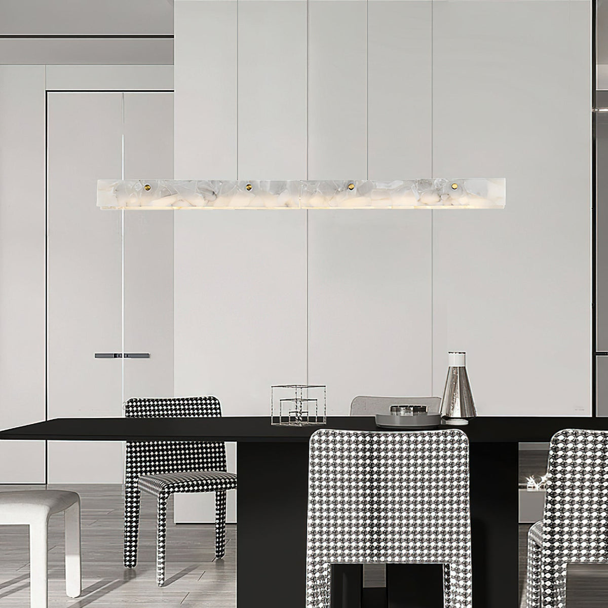 Alabaster LED Linear Pendant Light