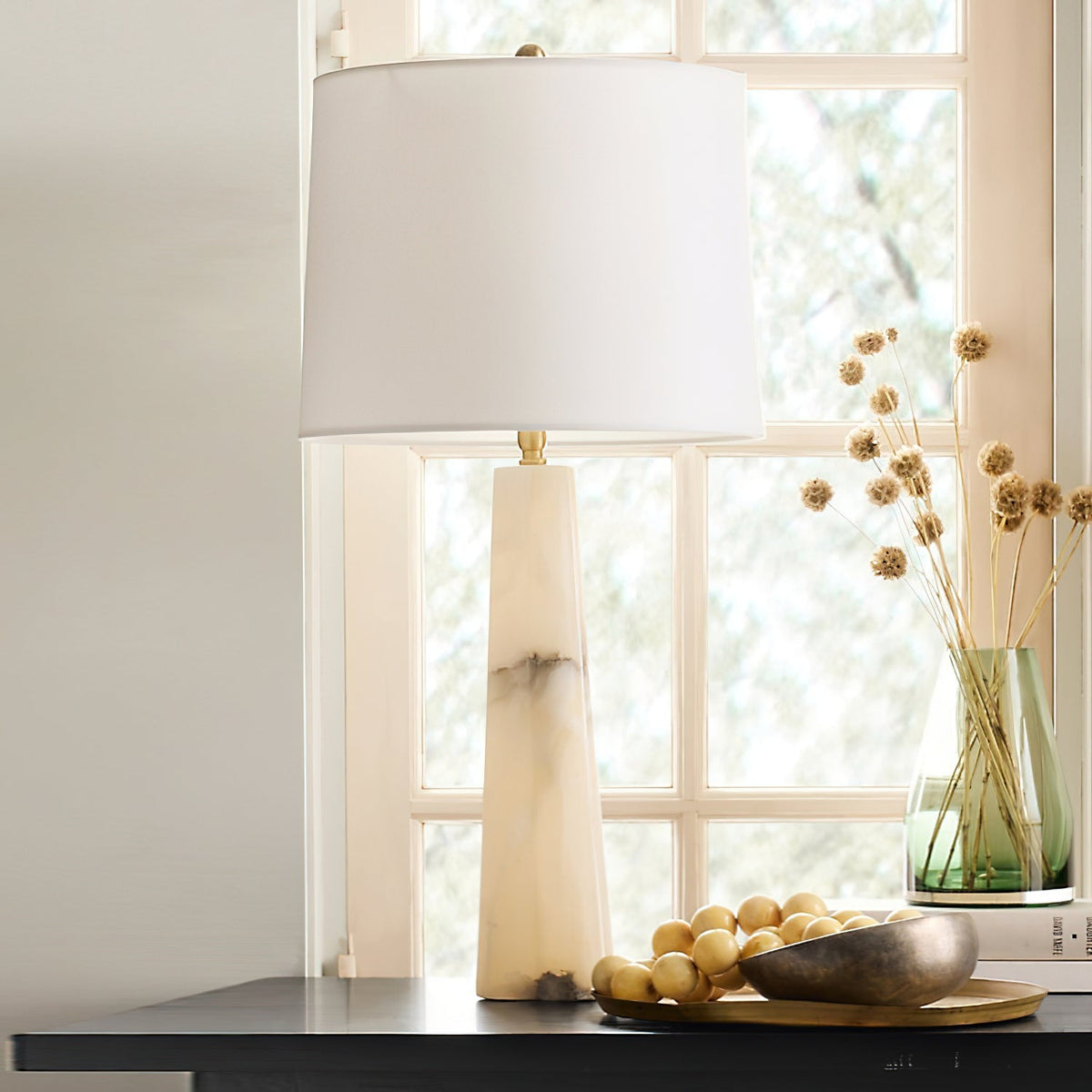 Marble Quatrefoil Table Lamp - view 4