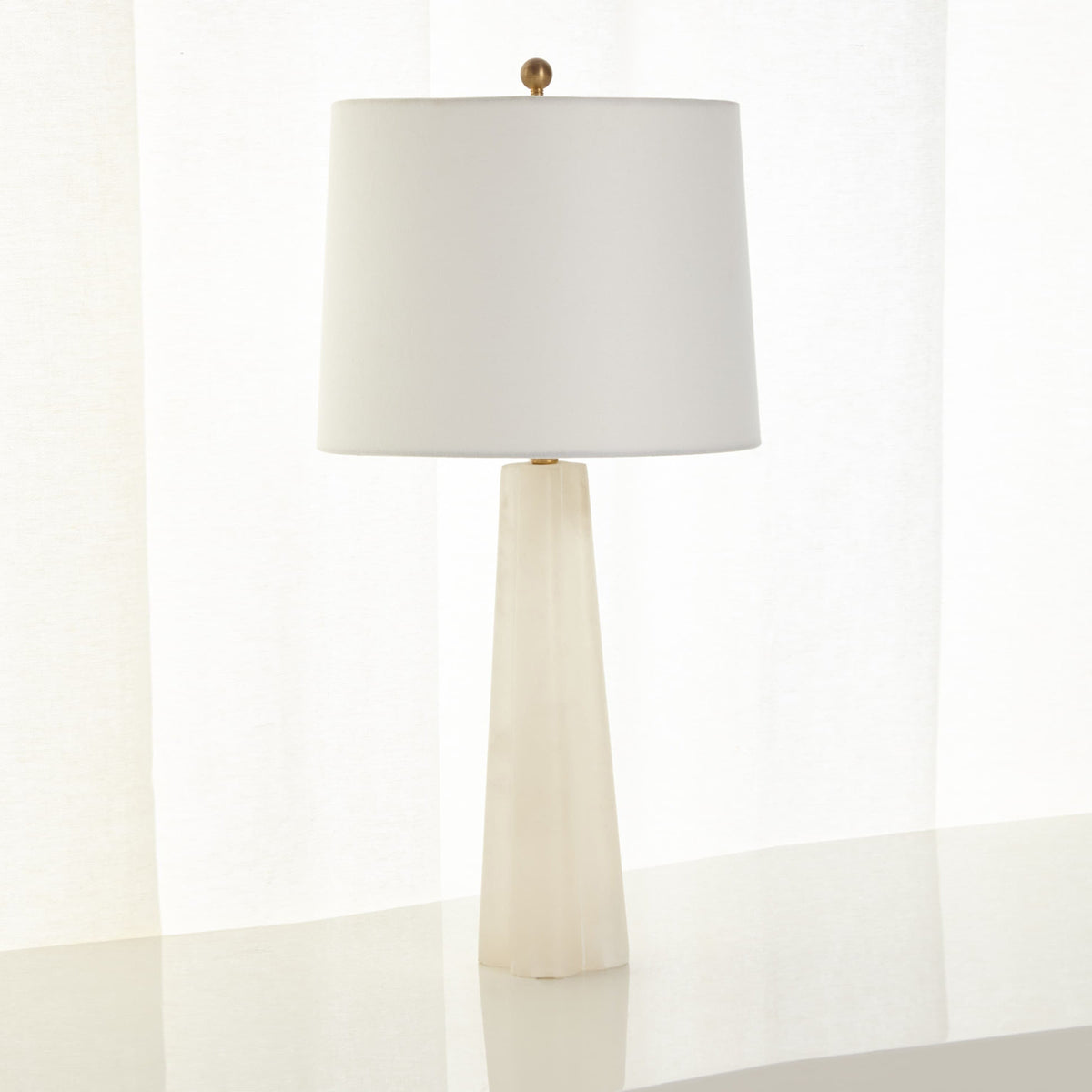 Marble Quatrefoil Table Lamp - view 9