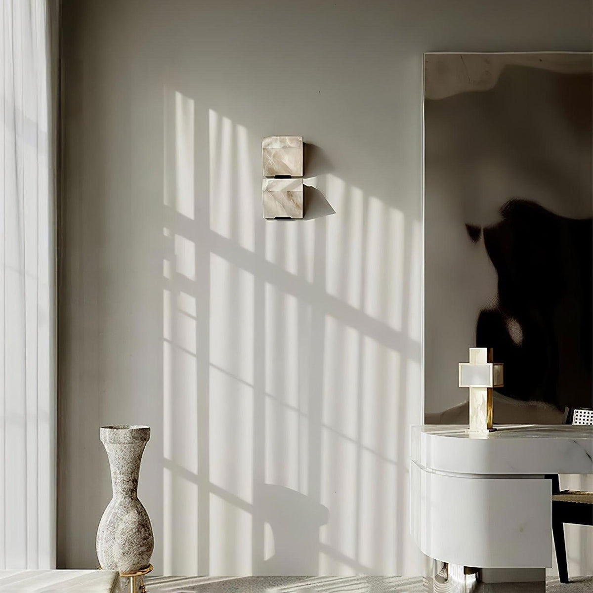 Alabaster Staircase Wall Lamp