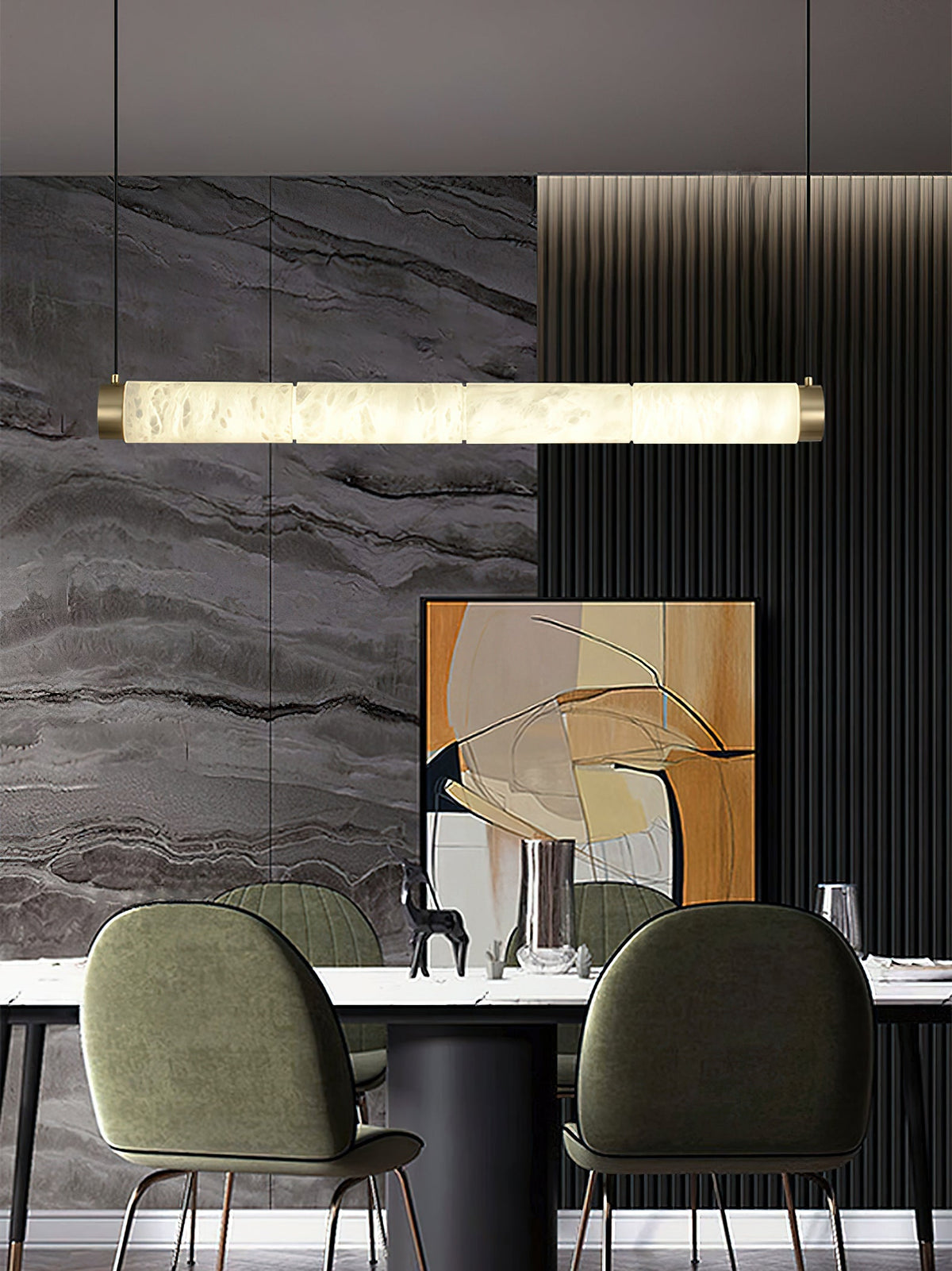 Alabaster Strip Pendant Light - view 9